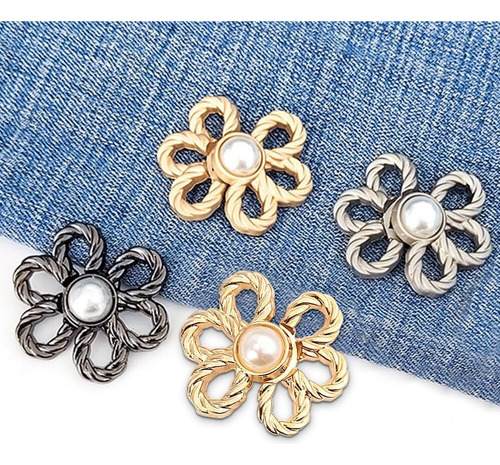 , 6 Pares Pantalones De Ajuste De Cintura Con Flores,