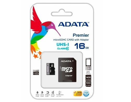 Memoria Micro Sd Adata Ausdh16guicl10-ra1, 16gb, Clase 10