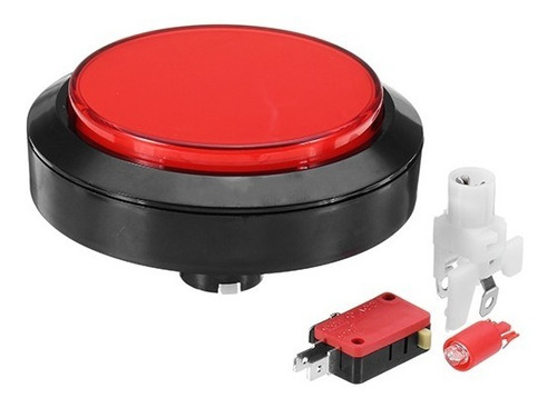 Imagen 4 de 8 de Boton Pulsador Arcade Led 100mm Retroiluminado Colores