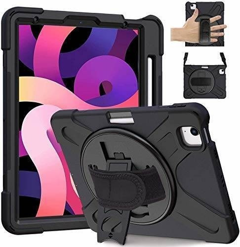 Imagen 1 de 6 de Funda iPad Air 4 Herize Duradero Soporte Lápiz/mano Negro