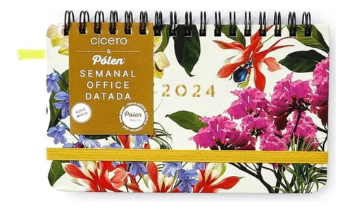 Agenda Planner Wire-o Joia Natural Semanal Insecta Dia