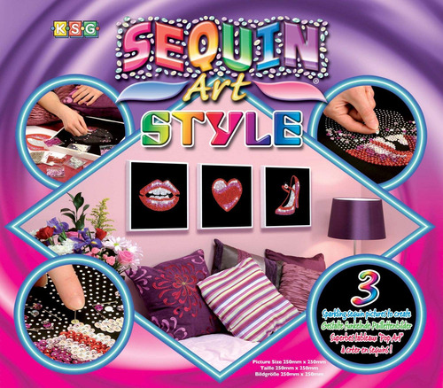 Sequin Art Style Sparkling Craft Kit Imagen