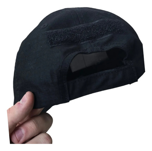 Gorra Operador Tactica Ripstop Trucker Parche Instructor Negro Unico Regulable