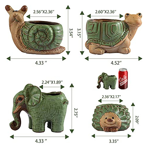 Pequeñas Macetas Suculentas Drenaje, Maceta De Cerámi...