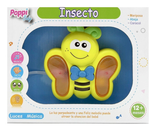 Insecto Abeja Luces Y Sonidos Primera Infancia Poppi 6743