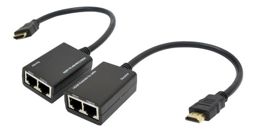 Kit Extensión Hdmi Por Rj45 30metros Cable Utp Cat5/cat6