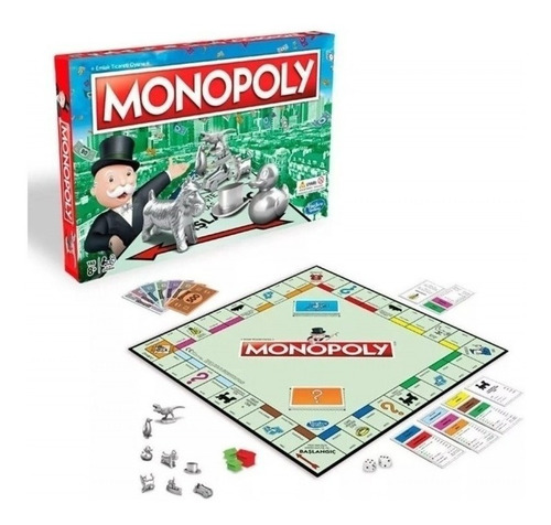 Juego De Mesa Monopoly Clásico Piezas Metálicas Hasbro Nryj