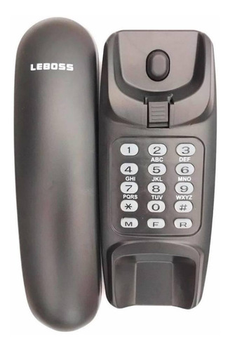 Teléfono Leboss  6404N fijo - color negro