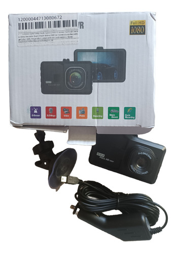 Dash Auto Cámara Frontal Hd G Sensor 12v 5 Mp.pantalla Lcd