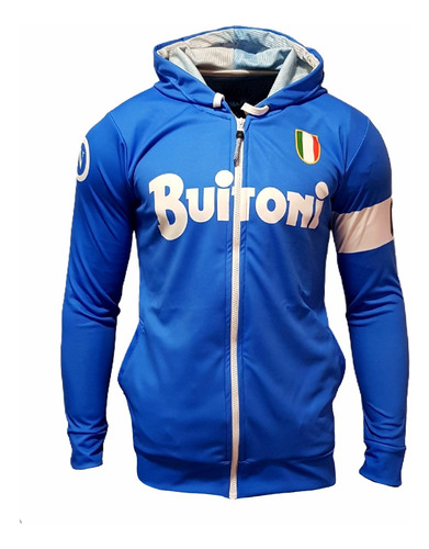 Campera Canguro Kapho Futbol Napoli Maradona (10) Niños