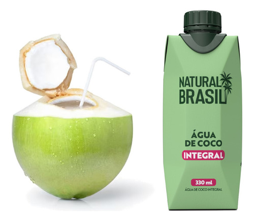 Água De Coco Integral Natural Brasil 330ml