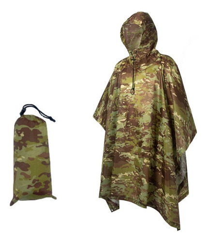 Mochila Impermeable De Camuflaje Para Ciclismo, Poncho, Capa