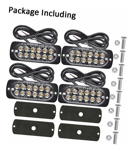 Nuevo Baliza De Emergencia Ámbar Con 12 Luces