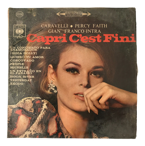 Capri C´est Fini Caravelli Hervé Vilard Disco Lp Album Cbs