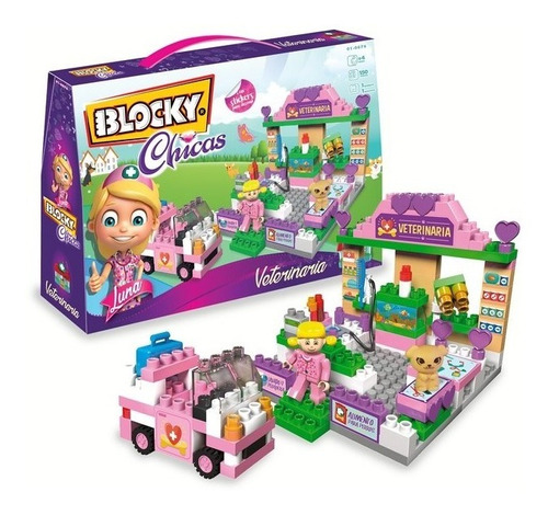 Blocky Chicas Veterinaria 150 Pzas Bloque Original Lloretoys