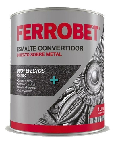 Ferrobet Dúo Forjado Hierro Antiguo X 1 Lt Z/ Flores Esege