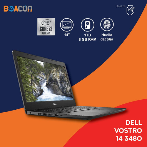 Imagen 1 de 10 de Laptop Dell Vostro 14-3480 14 I3 8gb Ram 1tb Dd W10pro Nueva