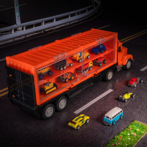 Juego De Coches De Juguete Miniatura Vehículos De Construcci