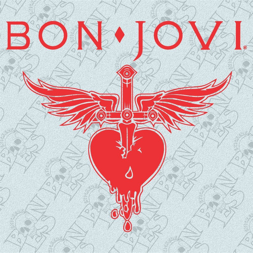 Calco Bon Jovi Daga Corazon - Vinilo - Sticker