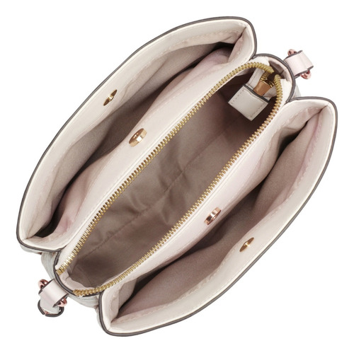 Bolsa Crossbody Para Mujer Nine West Beige Nfl540970 Acabado de los herrajes Oro Diseño de la tela Floreado