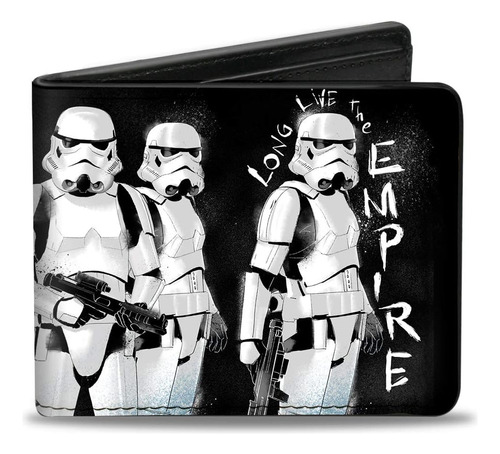 Cartera Plegable Para Hombre Con Hebilla Star Wars Stormtroo