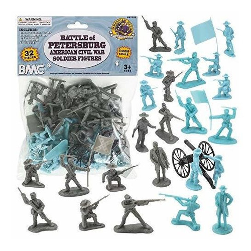 Figura Y Set De Juego - Bmc Civil War Plastic Army Men - Fig