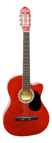 Guitarra clásica McCartney CG-851 para diestros roja