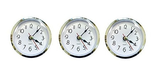 Paquete De 3 Piezas Con Inserción De Reloj Blanco De 2,5  Co