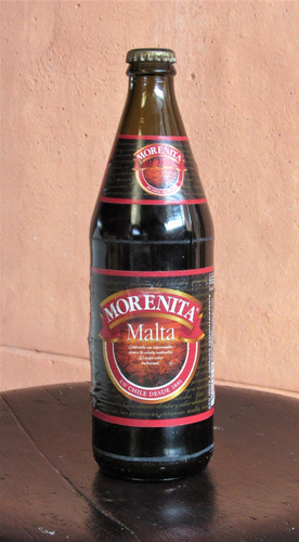 Botella Antigua Cerveza Malta Morenita 2006 Llena (c85)