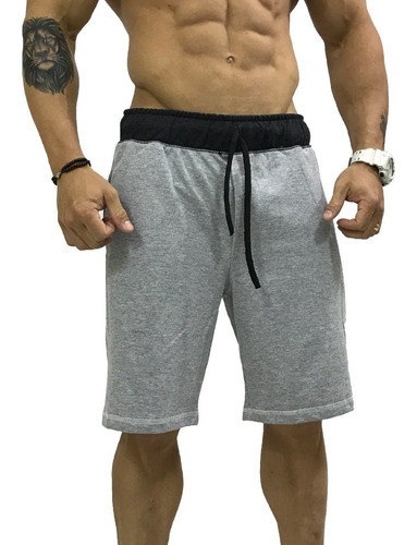 Kit 10 Bermudas Moletom Treino Masculina Academia Crossfit 