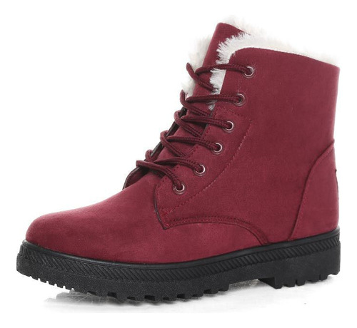 Botas De Nieve Para Mujeres De Moda Cálidas Y De Terciopelo