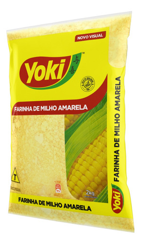 Farinha milho Yoki Farinha de milho  de milho amarela 2 kg