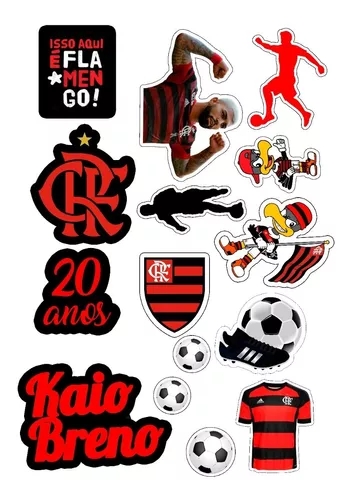 Topo de bolo Flamengo