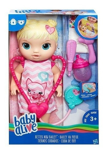 Baby Alive Bailey Tiernos Cuidados Better Now - Hasbro