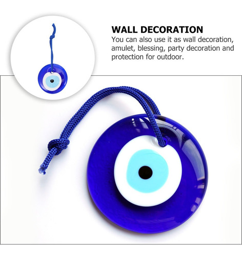 Imagen 6 de 8 de Colgante De Ojo Azul Ojo Turco De 2 Piezas Para Coche De Cas