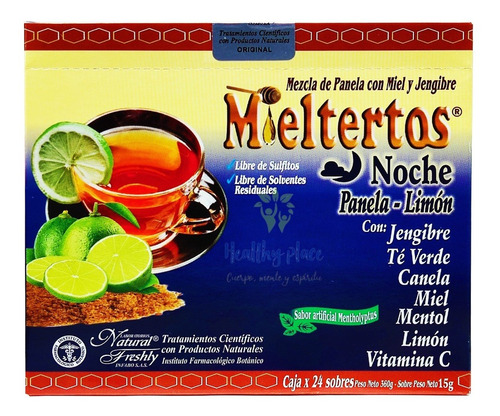 Mieltertos 24sobres Noche Canela Mentol