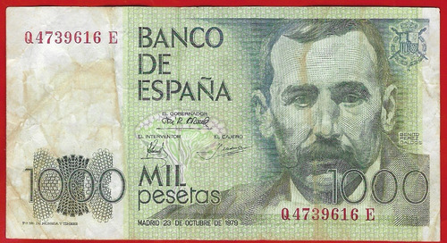 !!! Billete España 1000 Pesetas Benito Perez Galdoz !!!
