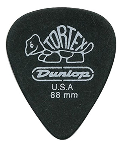 Dunlop 488r.88 Tortex Pitch Negro, .88mm, 72 / Bolsa