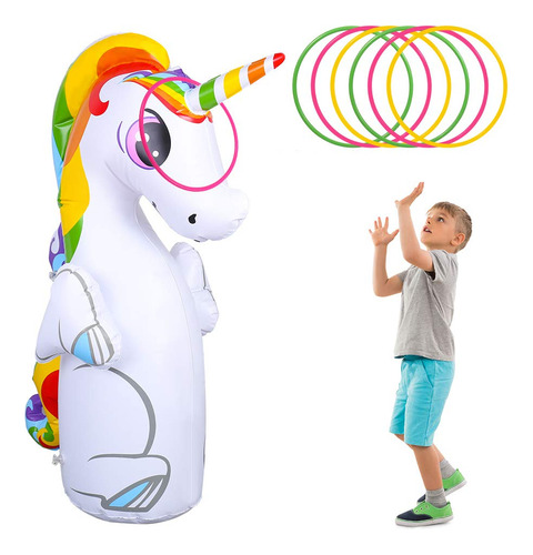 Melanies Power Bolsa Inflable De Unicornio 3-d, Bolsa Infla.