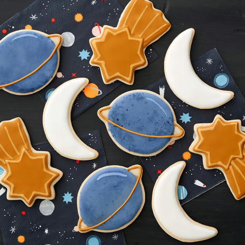 Set Cortadores Galleta Espacial Estrella Planeta Luna Wilton
