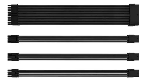 Kit Cabo Sleeved Pichau Cs110, 24p+8p+pcie 2x8p, Preto