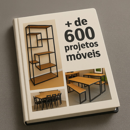 +600 Projetos Móveis Metalon De Arquivo Pdf Envio Rapido Preto 600 Projetos Móveis Metalon