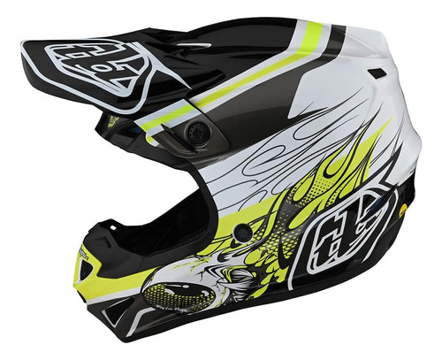 Casco Para Moto Troy Lee Designs Se4 Poly  Color Ne Talla  L