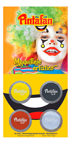 Set Maquillaje De Payaso - Cotillón Waf