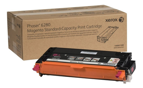 Toner Original Xerox 106r01389 Phaser 6280 Magenta Standard Capacidad Print 