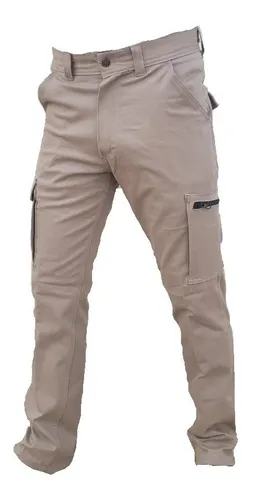 Pantalon Cargo Elastizado Explora Trabajo Hombre Semi Slim