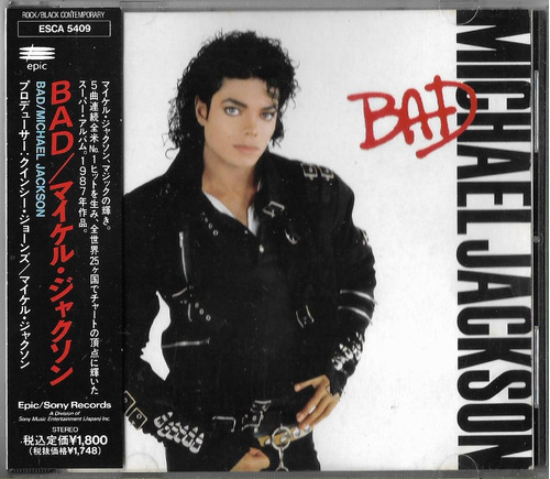 Michael Jackson Cd Bad Cd Japones Obi Japan Max_wal