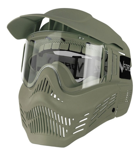 Careta Gotcha V-force Armor Verde Lente Antiflog Xtreme