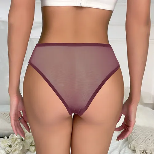 D Ropa Interior Sin Costuras Para Mujer Con Triangular Trans