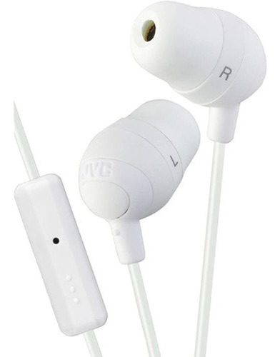 Audifonos Jvc Hafx38r Marshmallow Con Microfono Rojos Color White